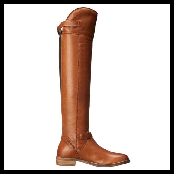 ALDO Gella Over The Knee Boots Color: Cognac - Picture 2 of 8